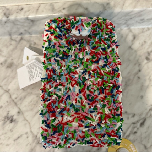 NEW Christmas Red & Green LED Frosted Glitter Claydough Gingerbread Trailer - Picture 7 of 7